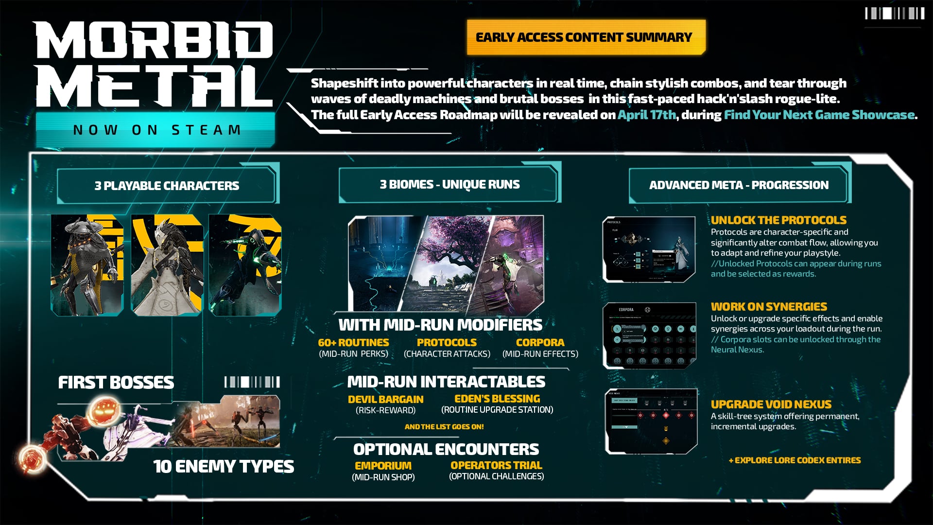 Morbid Metal Launches In Early Access On April 8 For PC Via Steam Morbid Metal Launches In Early Access On April 8 For PC Via Steam