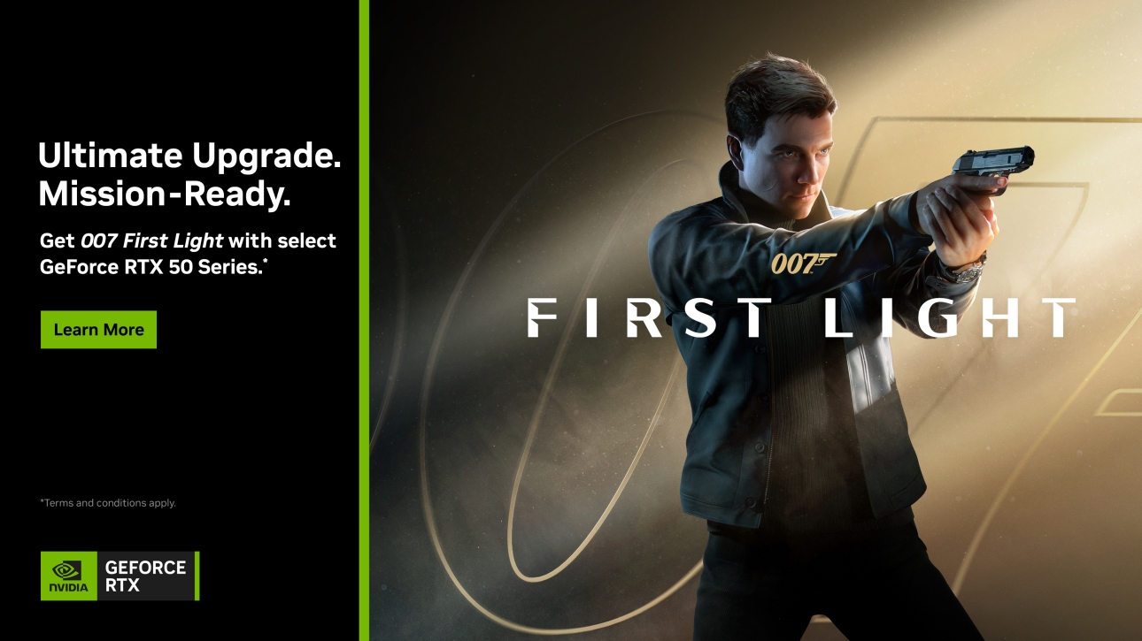 007 first light geforce rtx 50 series bundle key visual